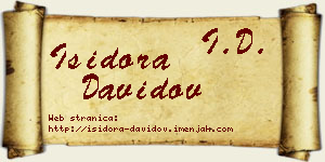 Isidora Davidov vizit kartica